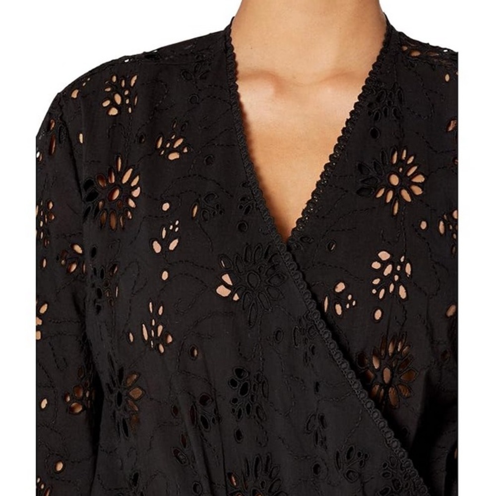 ALLSAINTS Amara Broderie Bodysuit In Black Size US 8 NWOT‎ - Picture 6 of 16